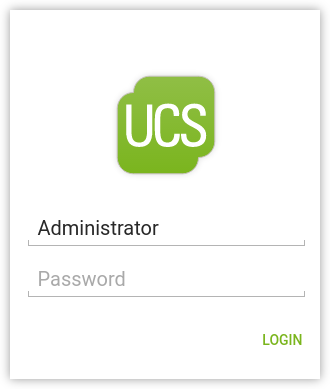 UCS login page