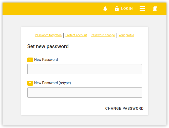 Initial user password