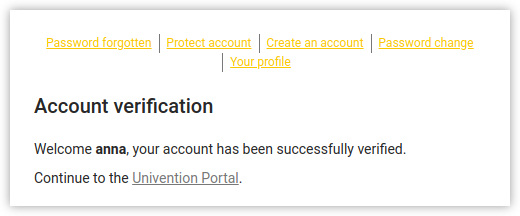 Account verification
