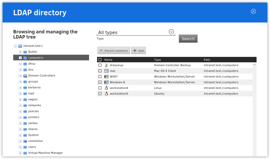 Navigating the LDAP directory