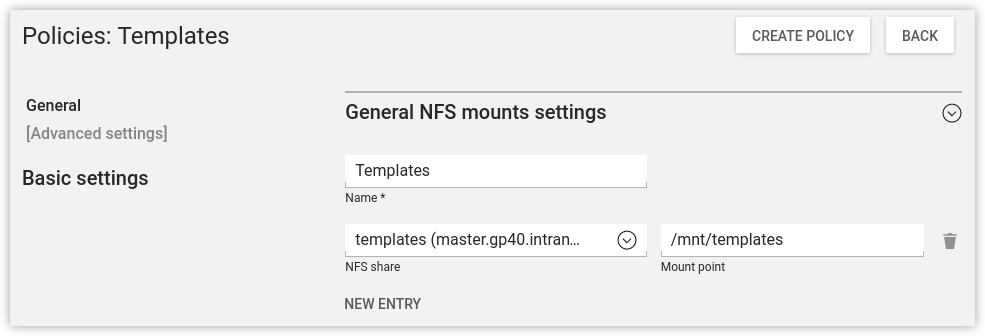 Mounting a NFS share