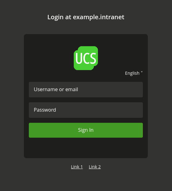 Login links example
