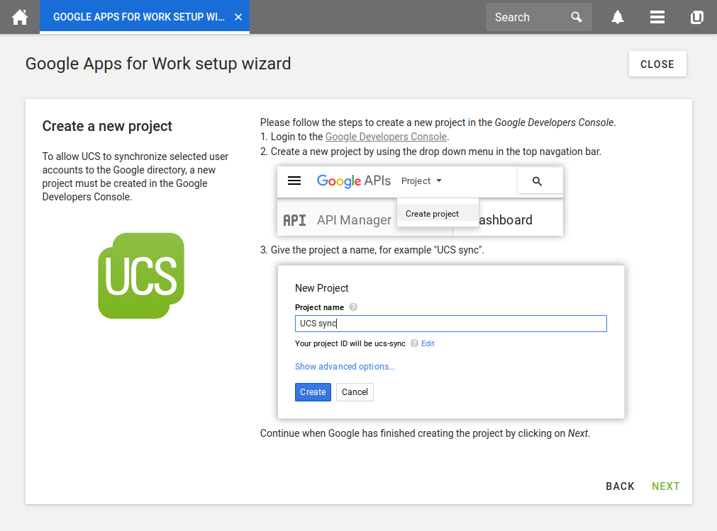 Google Apps for Work Setup Wizard