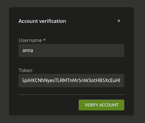 Account verification