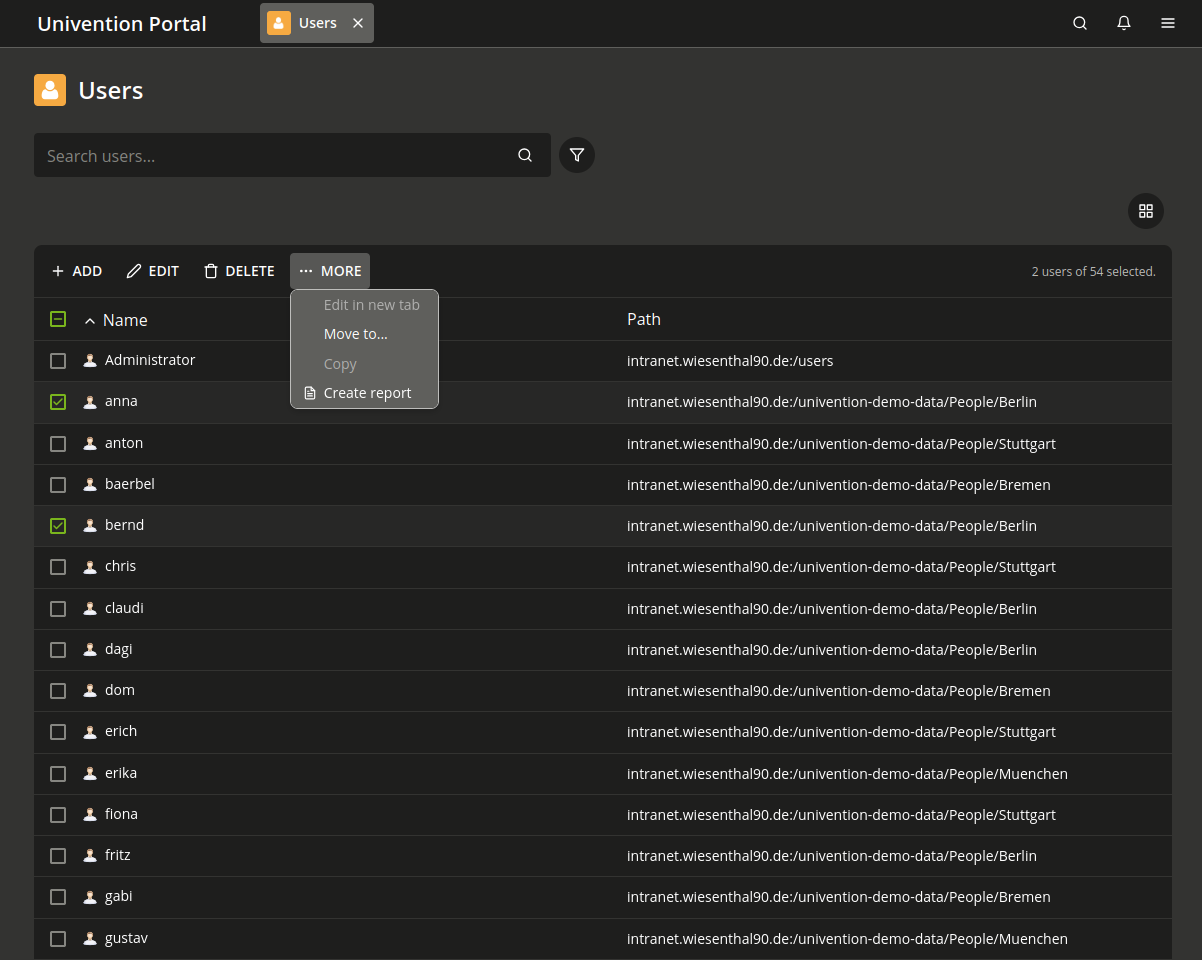 Create a report